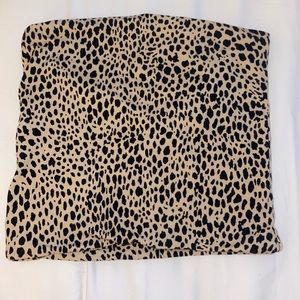 brandy melville cheetah print tube top